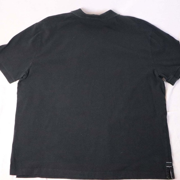 US Polo Assn. Mens Black Polo Shirt Short Sleeve 3 Logo Casual Big Pony Rugby - Picture 3 of 6